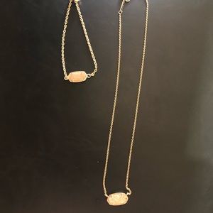 Kendra Scott necklace and bracelet.